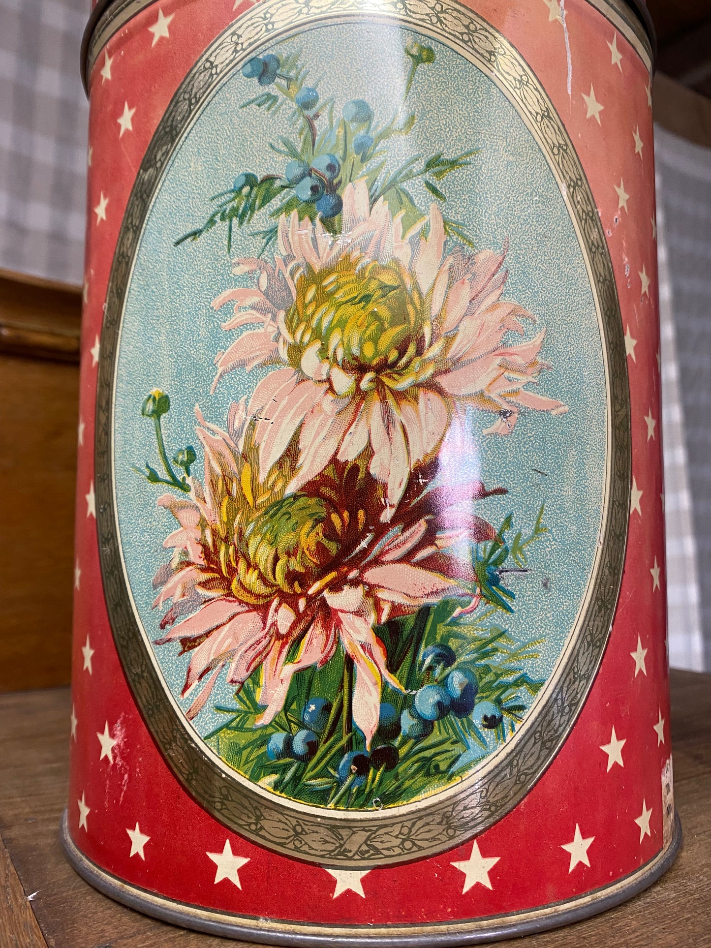 Mazetti plåtburk - blommor