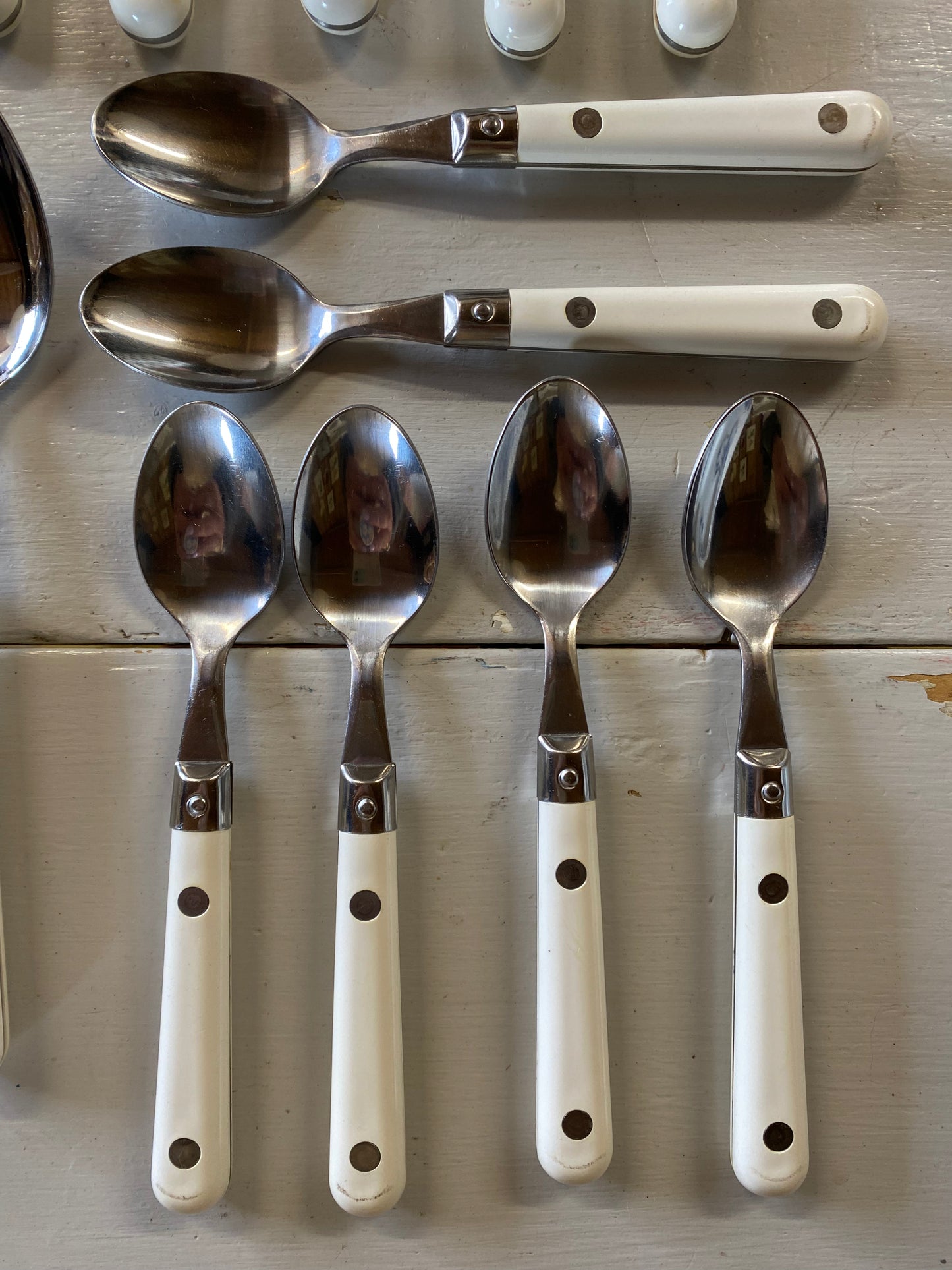 24 delar vintage bestick rostfritt stål