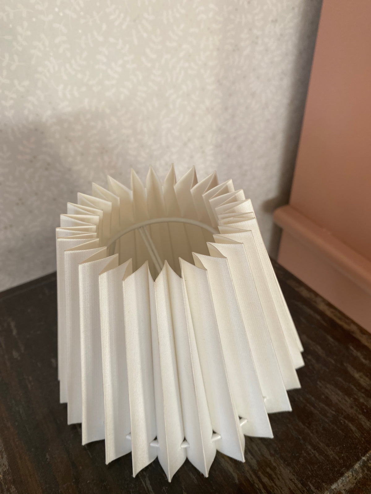 Plisserad liten lampskärm