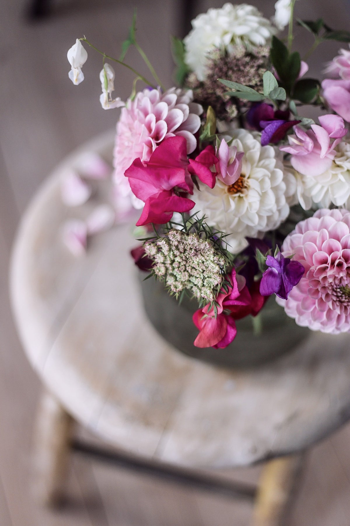 Blomstermorot i ljusrosa nyanser