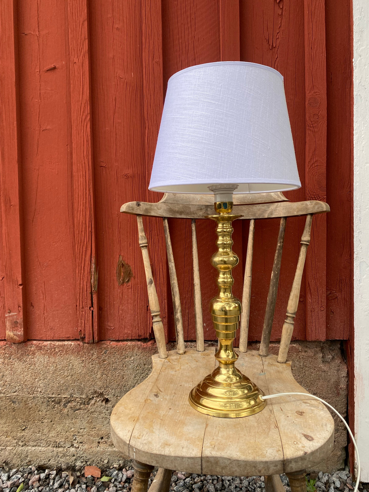 Mässingsbordslampa