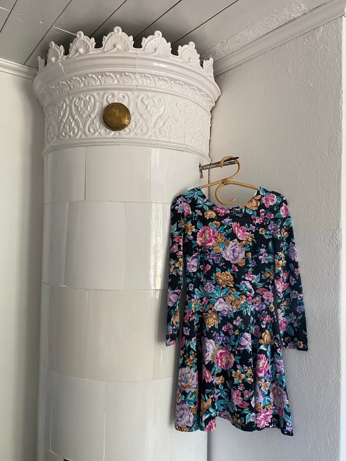 Vintage blommig klänning