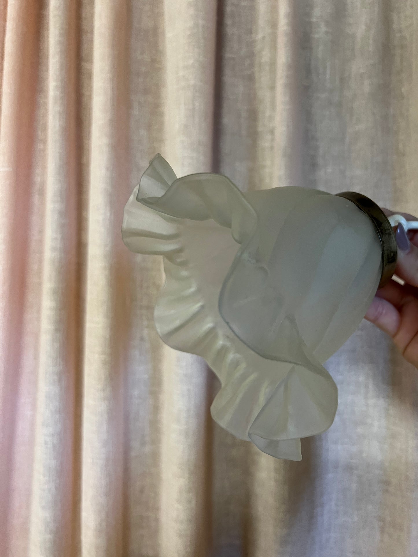 Gräddbakelse till lampa med volang